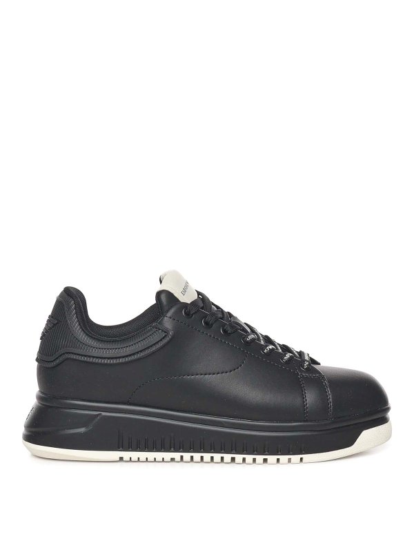 EMPORIO ARMANI: スニーカー - スニーカー - 黒