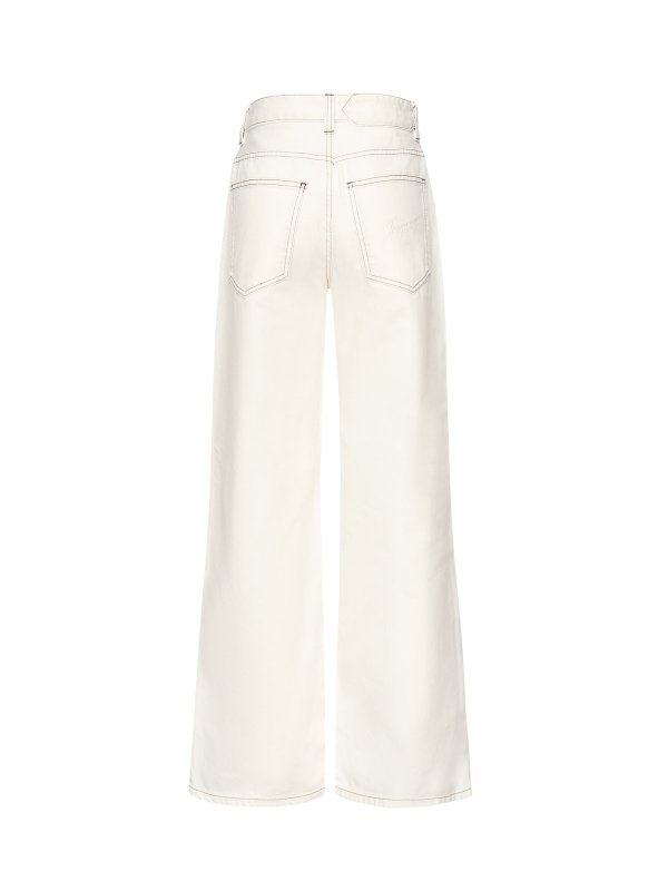 JACQUEMUS: straight leg jeans online - Le De Nmes Large Jeans