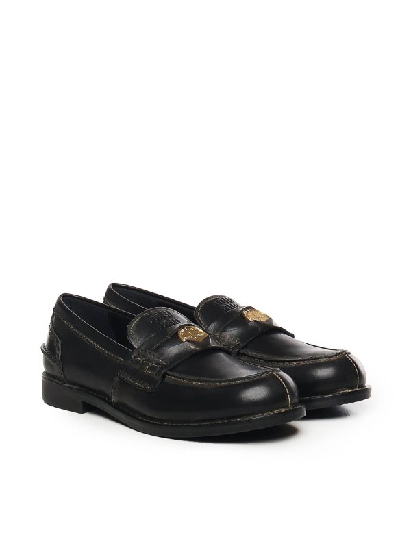 MIU MIU: Loafers & Slippers online - Leather Loafers