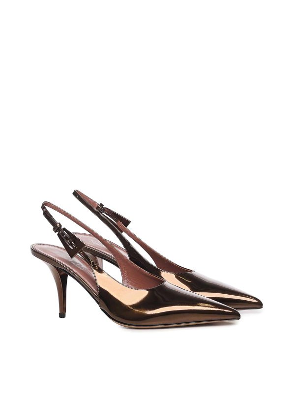 Paris Texas: court shoes online - Jessica Patent Leather Slingback Pumps