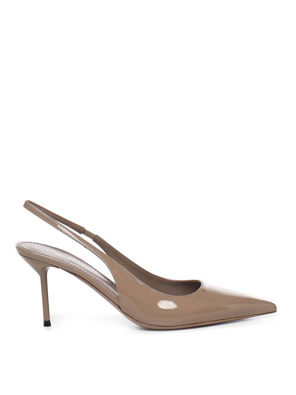 Paris Texas: sandals - Lidia Patent Leather Slingbacks