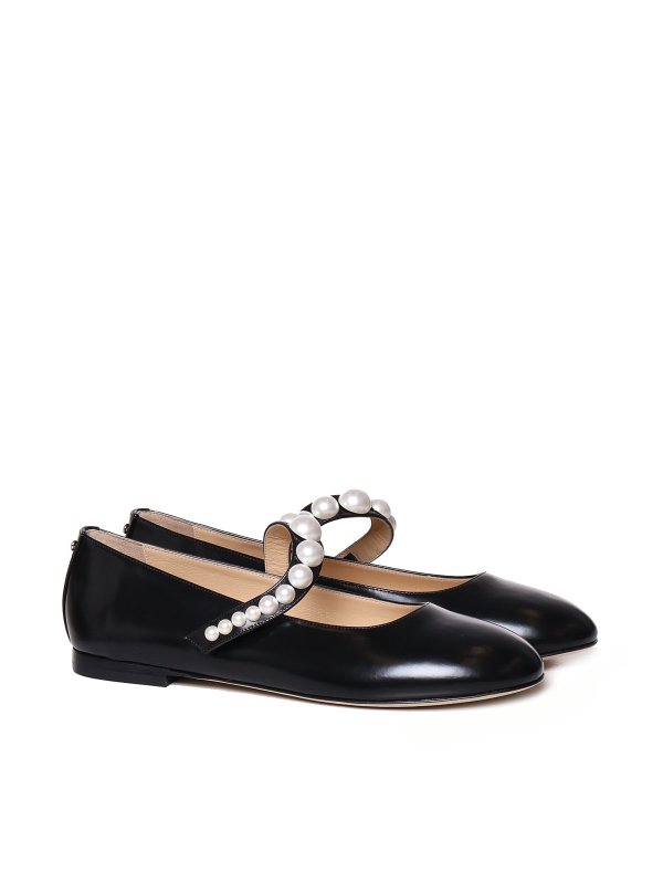 The Best Shops MACH & MACH: flat shoes - Shiny Calfskin Ballet Flats
