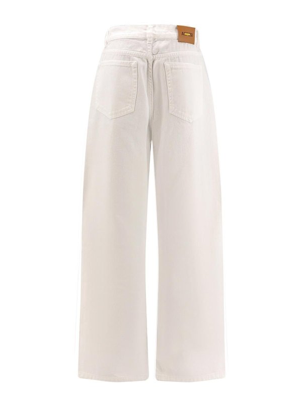 ASPESI: straight leg jeans online - Pantaloni In Denim Wide Leg