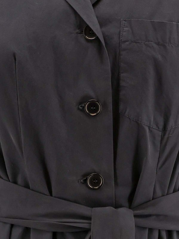 The Best Shops ASPESI: knee length dresses - Cotton Midi Shirt Dress