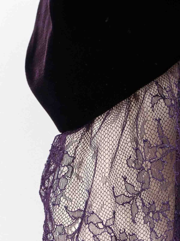 The Best Shops ALEXANDER MCQUEEN: knee length dresses - Velvet dress with silk lining