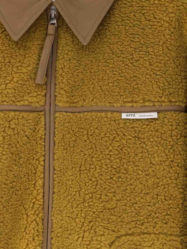 The Best Shops AMI PARIS: Fur & Shearling Coats - Faux fur jacket