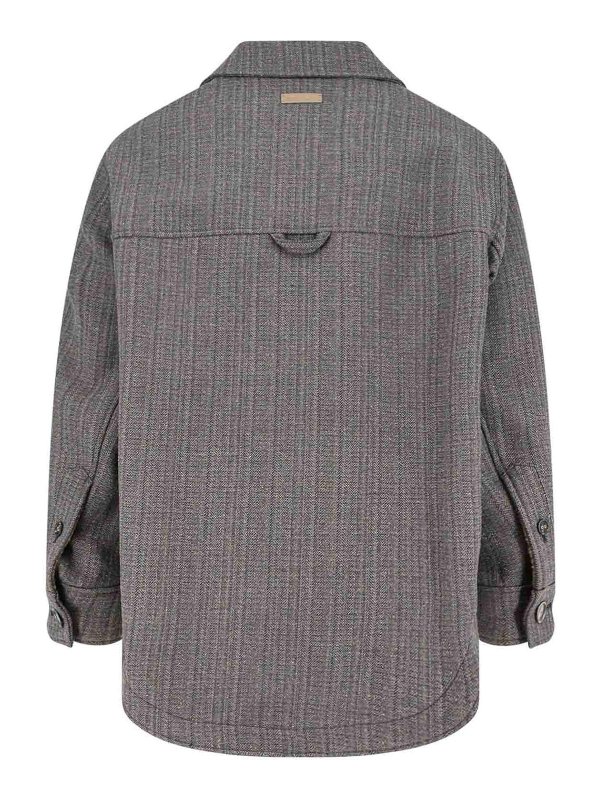 AMI PARIS: casual jackets online - Overshirt In Misto Lana