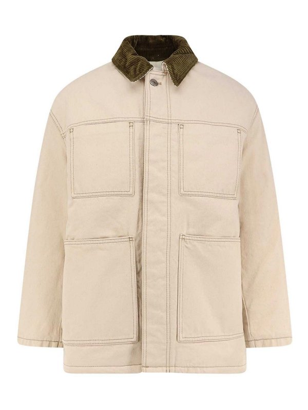 AMI PARIS: Kurze Daunenjacken - Daunenjacke - Beige