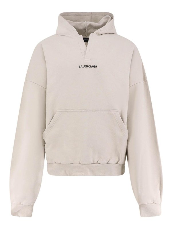 BALENCIAGA: Sweatshirts & Sweaters - Cotton Sweatshirt With Hood