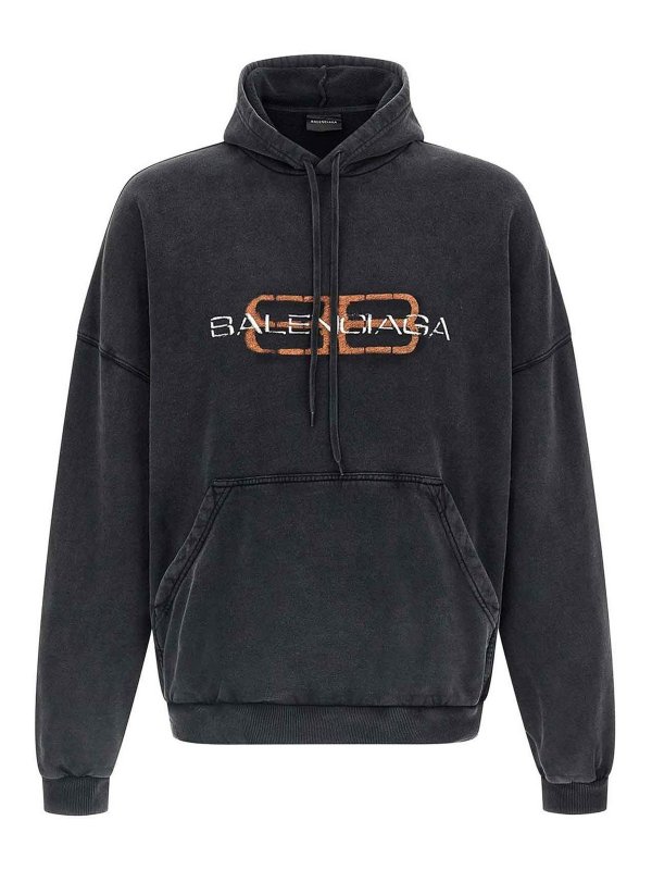 BALENCIAGA: Sweatshirts und Pullover - Sweatshirt - Schwarz