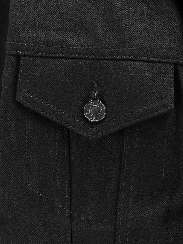 The Best Shops BALENCIAGA: Jeansjacken - Jeansjacke - Schwarz