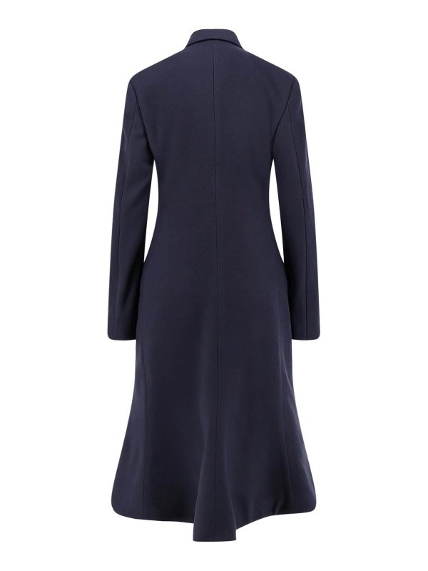 BALENCIAGA: Abrigos semilargos online - Abrigo Midi - Azul