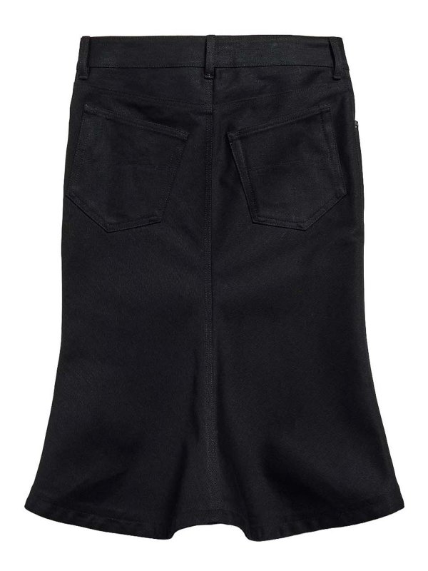 BALENCIAGA: Faldas media pierna y semilargas online - Falda Semilarga - Negro