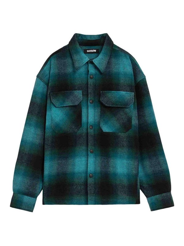 BARROW: shirts - Padded Flannel Shirt