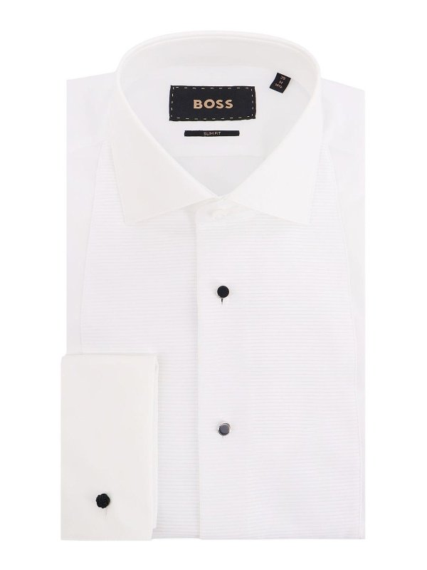 Hugo Boss: shirts - Cotton Shirt