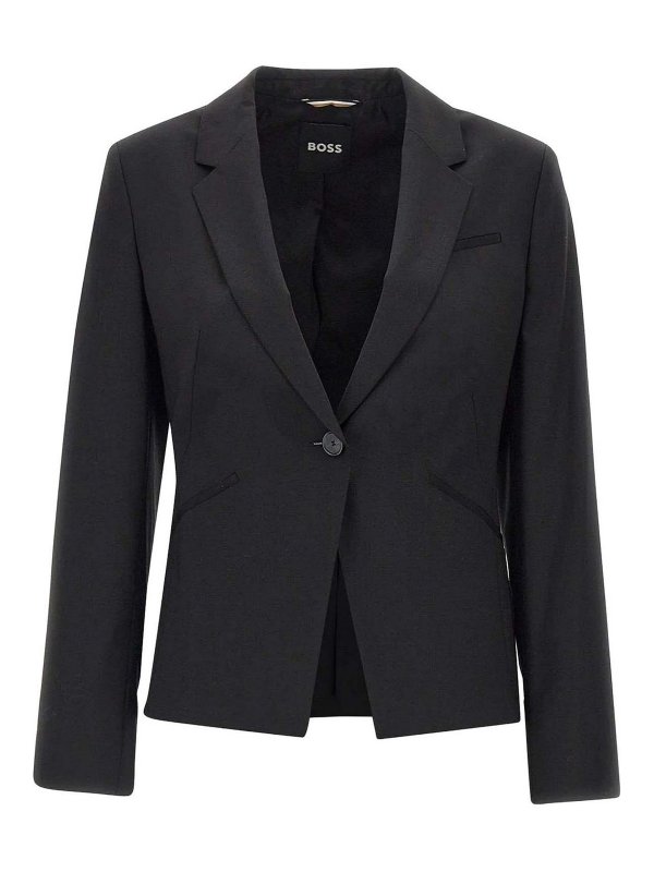 Hugo Boss: blazers - Blazer Jia9 In Lana Vergine