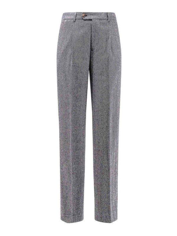 BRUNELLO CUCINELLI: casual trousers - Wool and cashmere trousers
