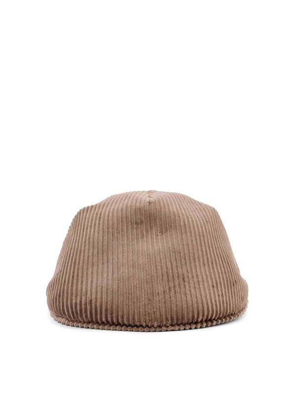 BRUNELLO CUCINELLI: hats & caps - Corduroy flat cap