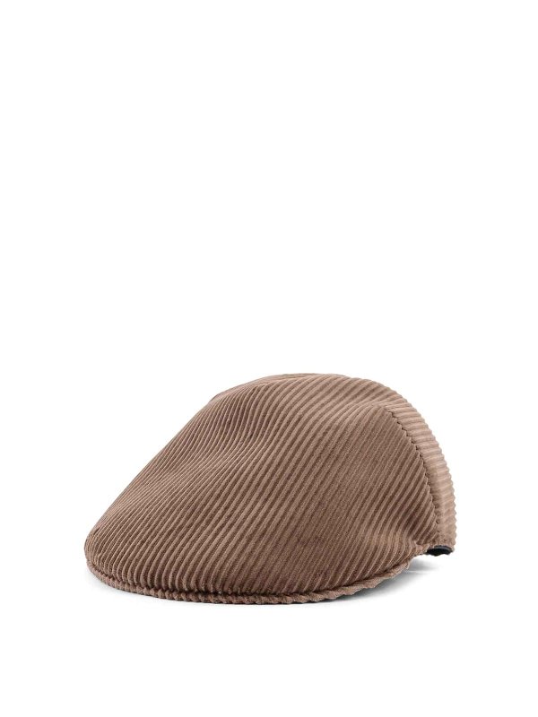 BRUNELLO CUCINELLI: hats & caps online - Corduroy flat cap