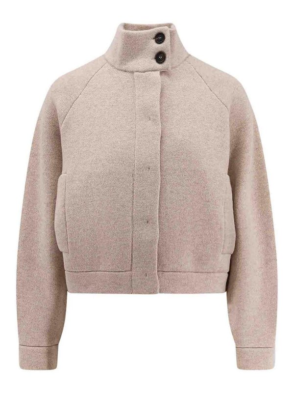 BRUNELLO CUCINELLI: cardigans - Cashmere Cardigan With Furniture