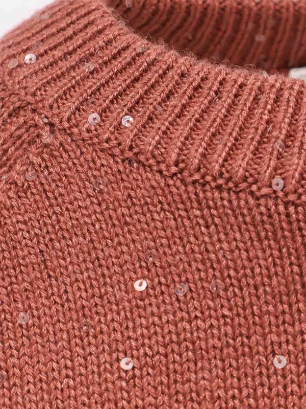 The Best Shops BRUNELLO CUCINELLI: Strickpullover mit Rundhalsausschnitt - Rundhalspullover - Rot
