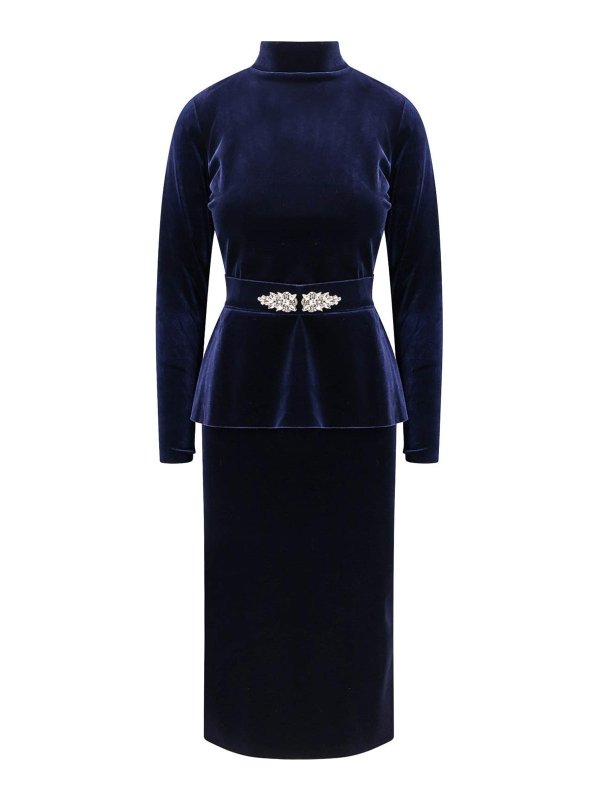CHIARA BONI LA PETITE ROBE: Turtlenecks & Polo necks - Haby Velvet Sheath Dress