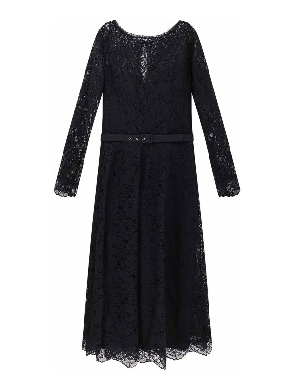 CHIARA BONI LA PETITE ROBE: knee length dresses - Ginogi Lace Midi Dress