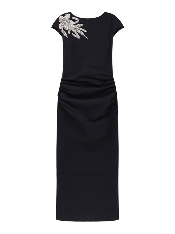 CHIARA BONI LA PETITE ROBE: Vestidos media pierna - Vestido Midi - Negro