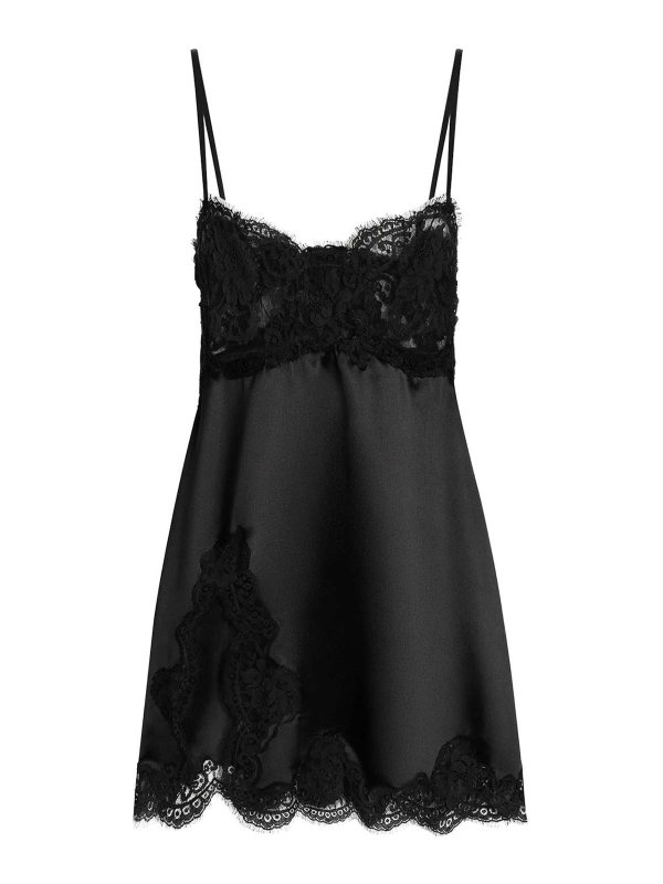 DOLCE & GABBANA: Robe longueur genou - Robe Au Genou - Noir