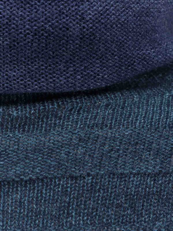 The Best Shops F CASHMERE: Col roulé & Col polo - Pull Col Roulé - Bleu