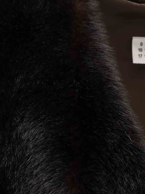 The Best Shops MM6 MAISON MARGIELA: short dresses - Short dress in eco shearling