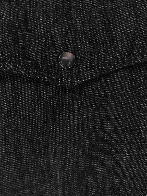 The Best Shops Pence: denim jacket - Black Denim Shirt