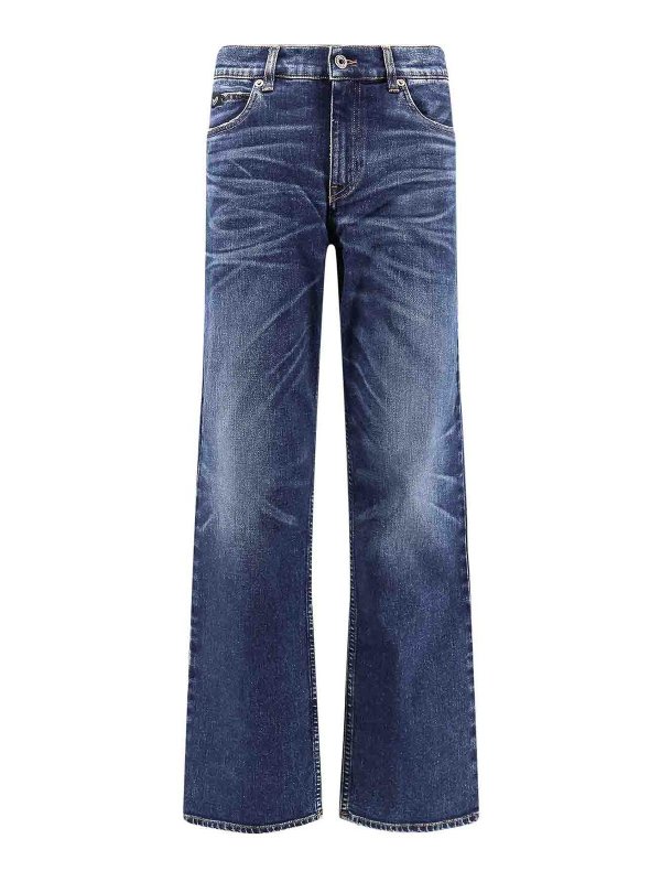 Pence: straight leg jeans - Jeans Blue Denim