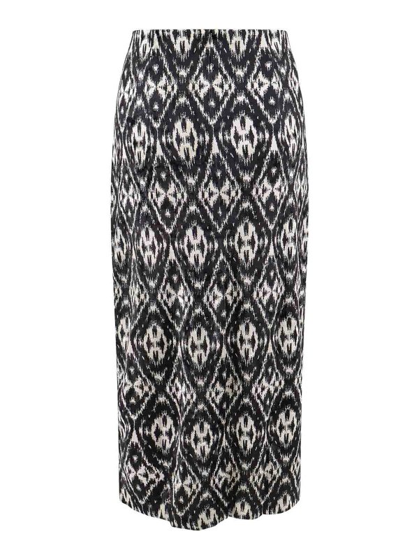 PIERRE-LOUIS MASCIA: Knee length skirts & Midi online - Jacquard Velvet Pencil Skirt