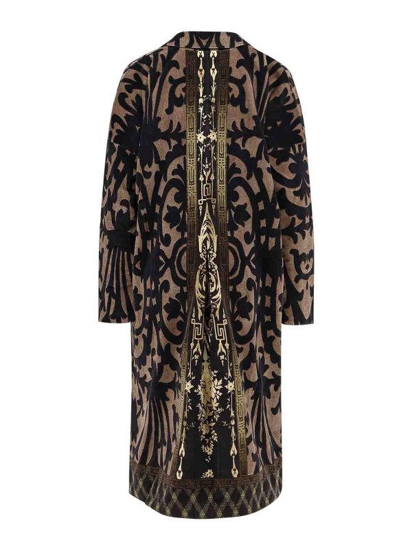 PIERRE-LOUIS MASCIA: cappotti al ginocchio online - Cappotto In Cotone Jacquard