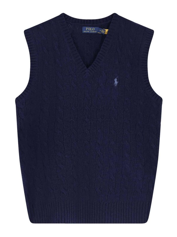 POLO RALPH LAUREN: waistcoats & gilets - Waistcoat in wool and cashmere