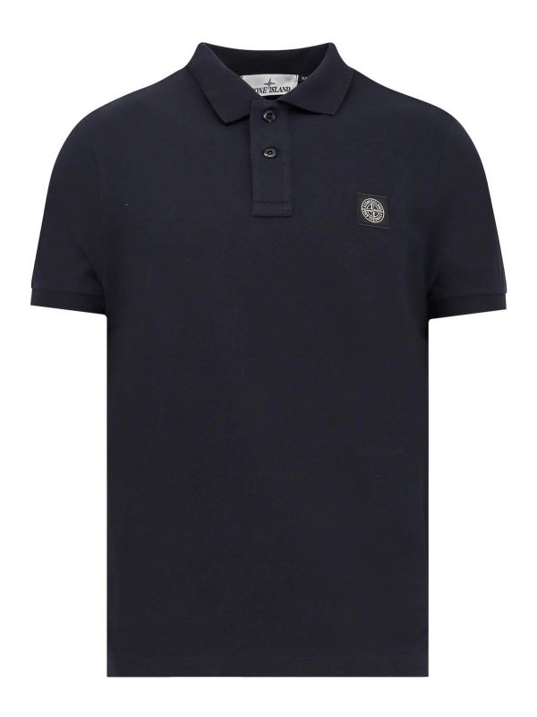 STONE ISLAND: polo shirts - Organic cotton polo shirt