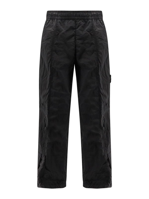 STONE ISLAND: Pantalones casual - Pantalón Casual - Negro