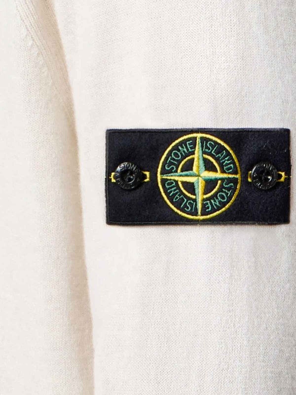 The Best Shops STONE ISLAND: Cardigans - Cardigan - Weiß