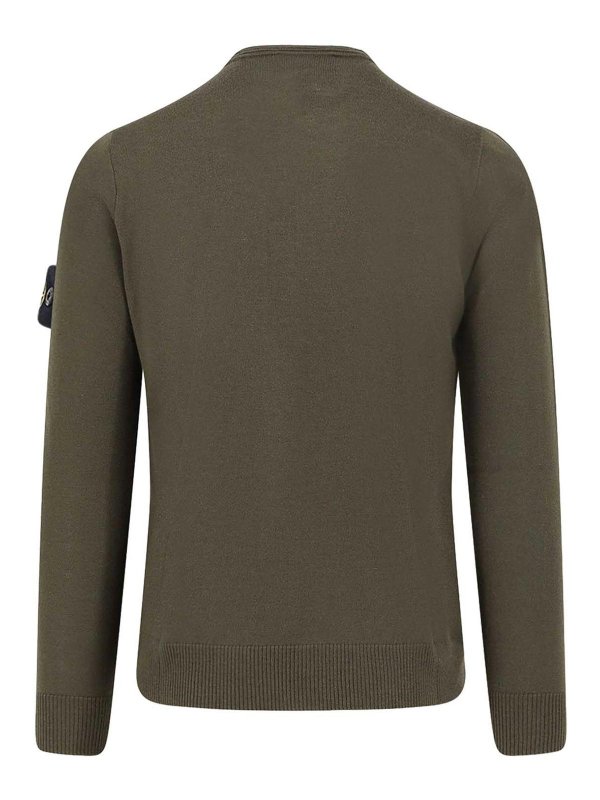 STONE ISLAND: maglia collo rotondo online - Maglia In Lana Vergine Certificata