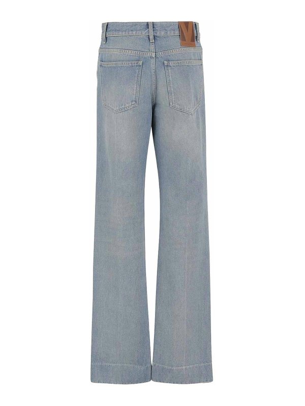 VALENTINO: ストレートジーンズ online - ストレートジーンズ - ミディアムウォッシュ