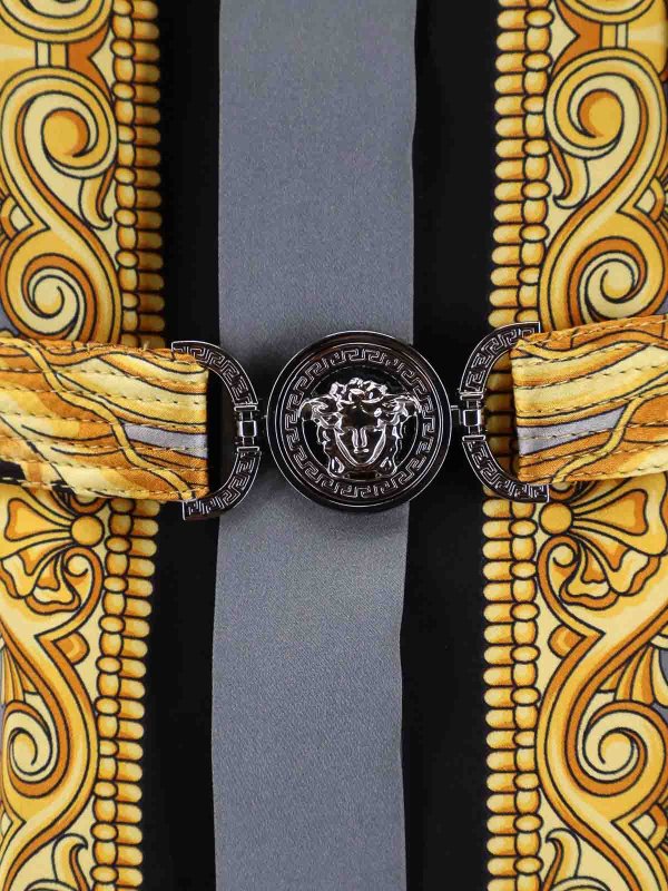 VERSACE: knee length dresses online - Vestito Chemisier In Seta