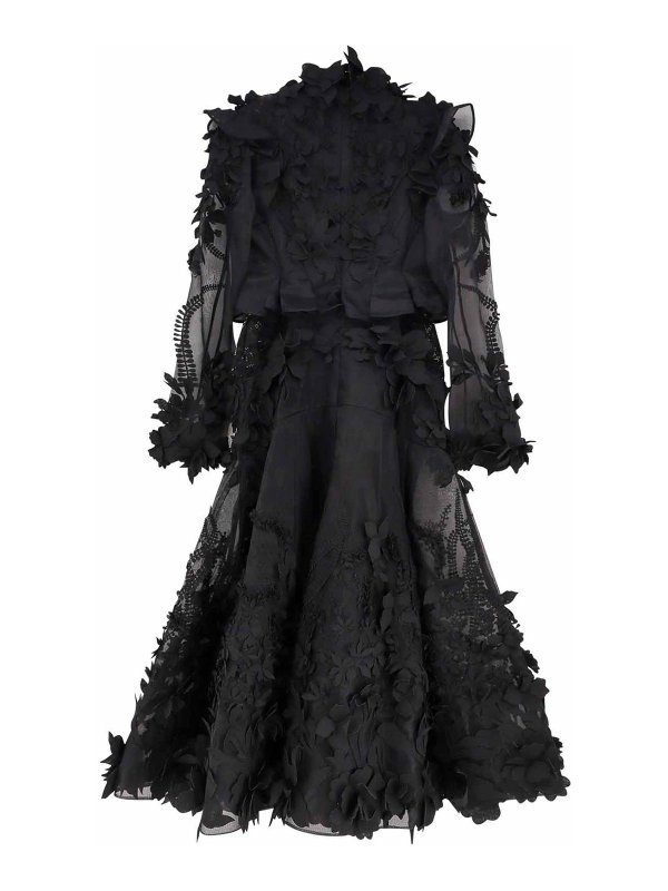 ZIMMERMANN: maxi dresses online - Vestito Lungo Hypnotic Applique Dress