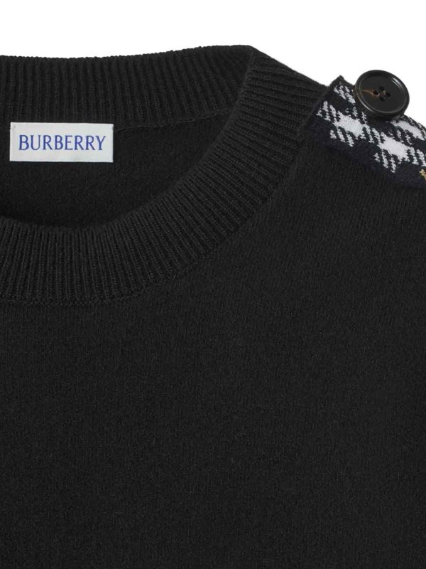 The Best Shops BURBERRY: Pull col rond - Pull Col Rond - Noir