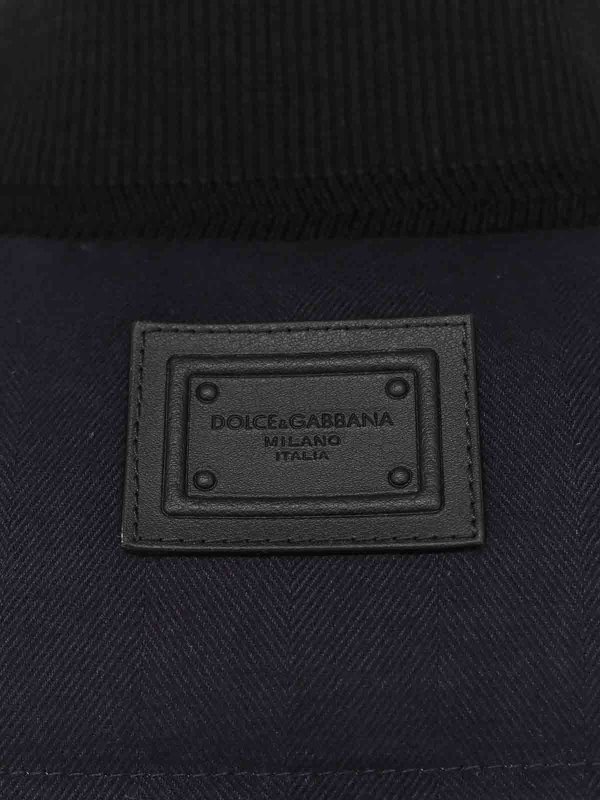 Giubbino Smanicato In Cotone E Viscosa shop online: DOLCE & GABBANA