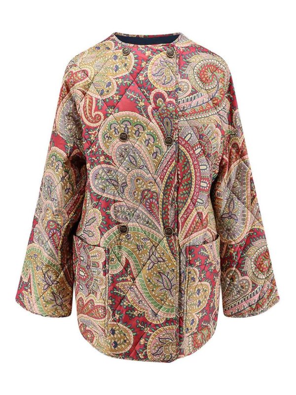 ETRO: padded jackets - Reversible Multicolored Padded Jacket