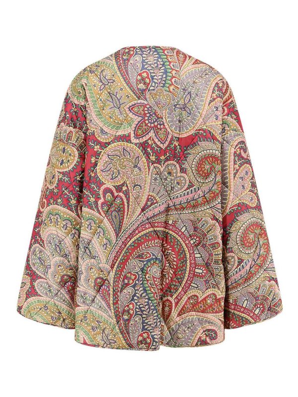 ETRO: padded jackets online - Reversible Multicolored Padded Jacket