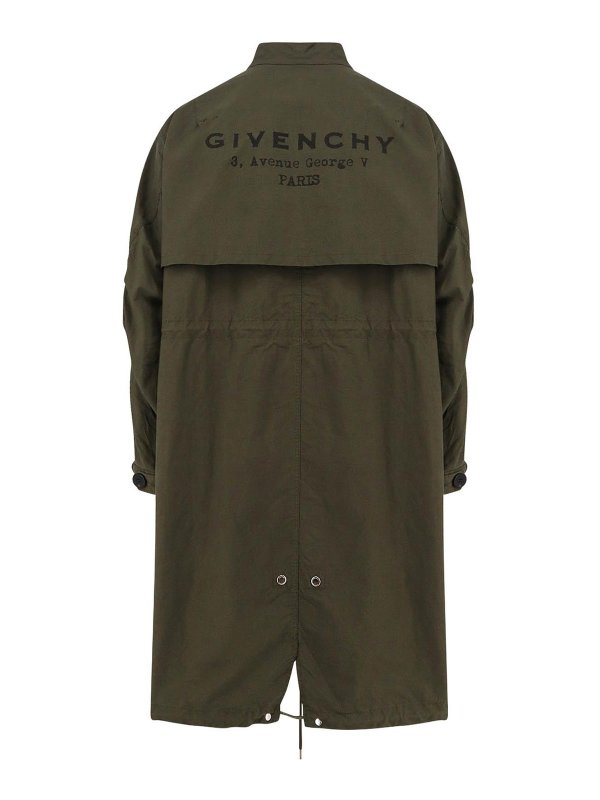 GIVENCHY: parkas online - Water-Proof Cotton Parka Jacket