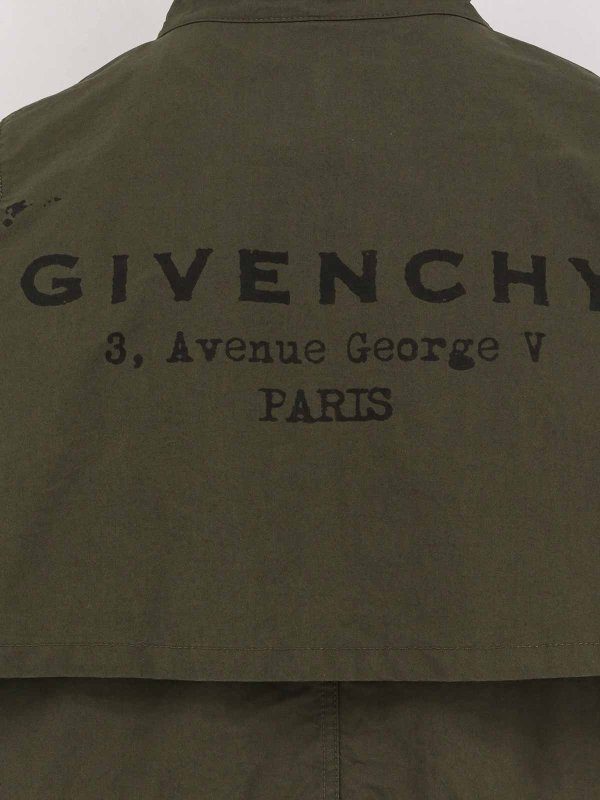 The Best Shops GIVENCHY: parkas - Water-Proof Cotton Parka Jacket