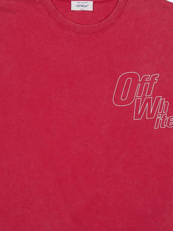 The Best Shops OFF-WHITE: T-shirts - T-Shirt - Rouge Clair